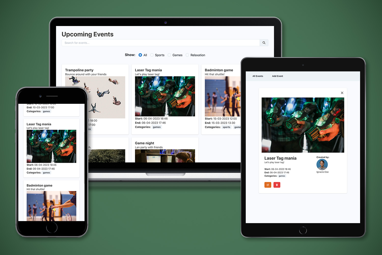 Event App React Project